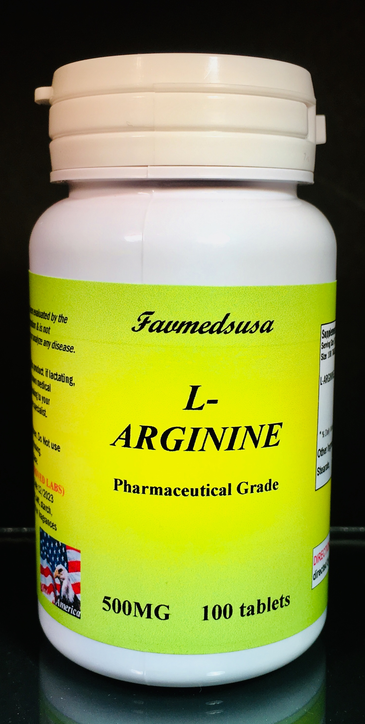  L-Arginine 500mg - 100 tablets
